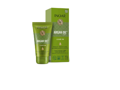 Inoar Argan Oil Leave-In Balm Nenuplaunamas balzamas su argano aliejumi 50ml Inoar Argan Oil Leave-In Balm Nenuplaunamas balzamas su argano aliejumi 50ml
